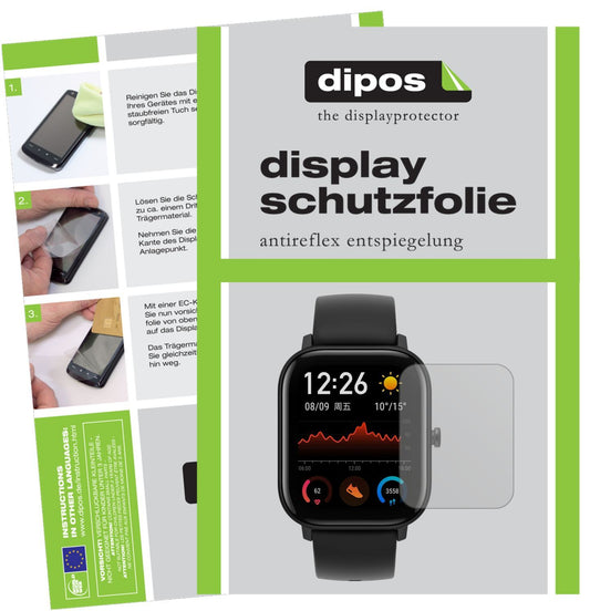5x Schutzfolie matt für Huami Amazfit GTS Display- (1)
