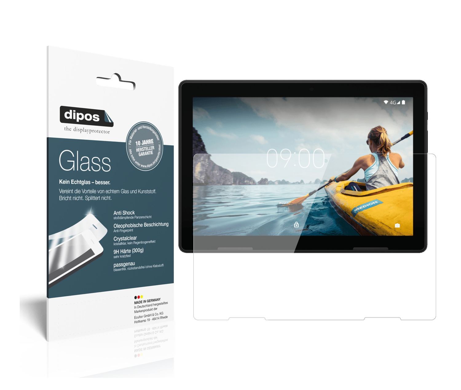 2x 9H Schutzfolie für Medion LifeTab E10702 Panzer (1)