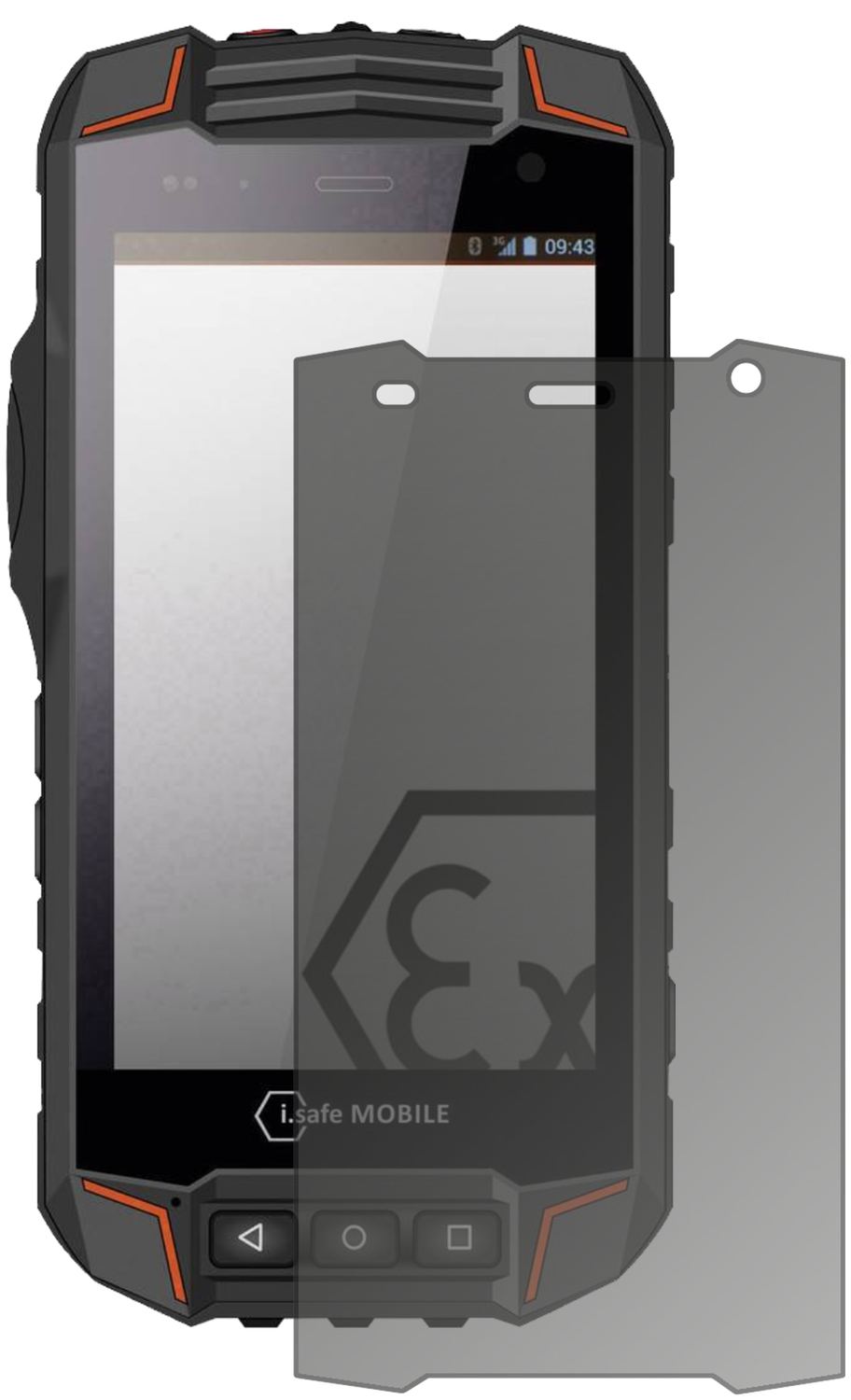 Blickschutzfolie für i.safe MOBILE IS520.1 matt Sc (2)