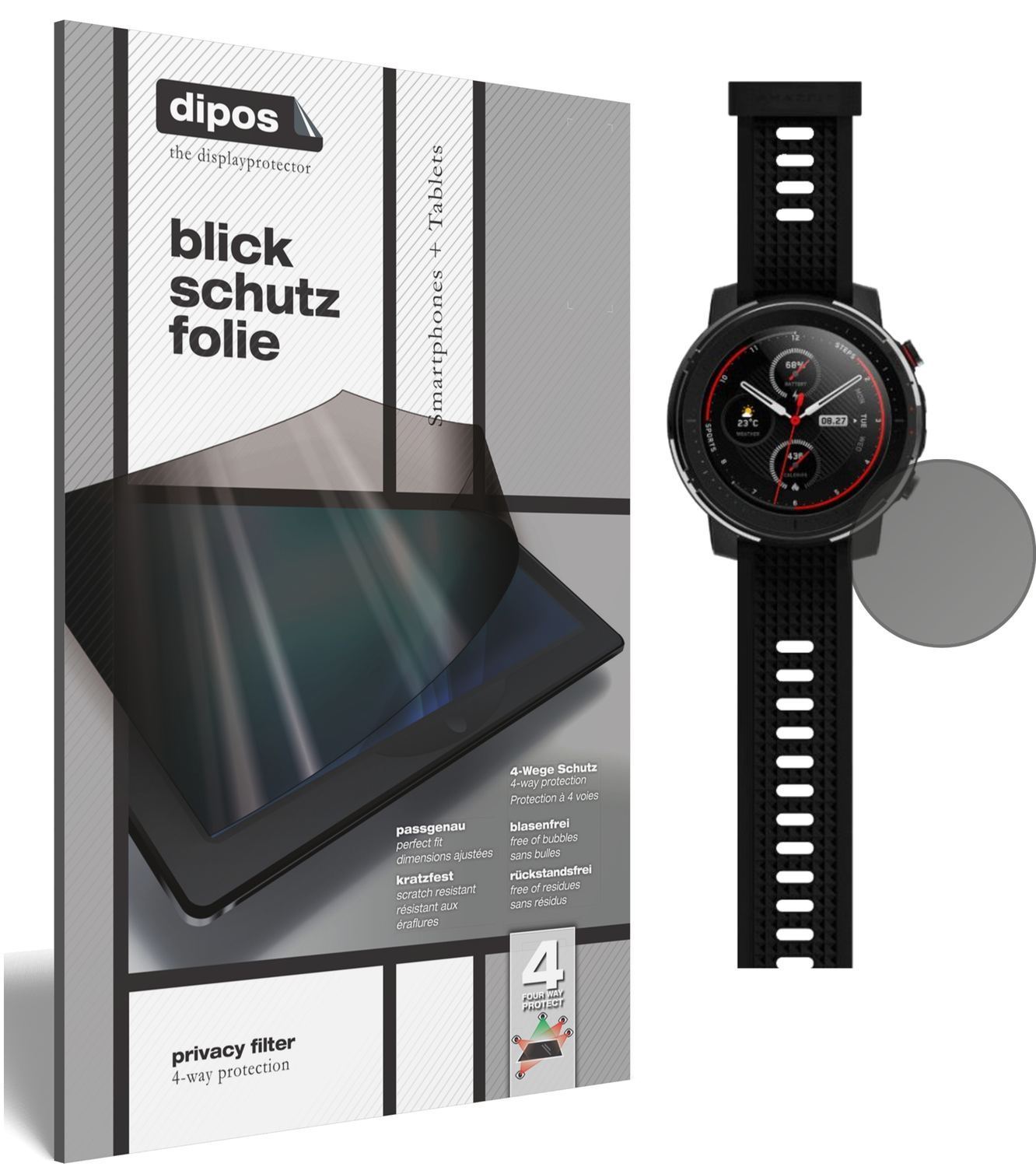 Blickschutzfolie für Amazfit Smart Sport Watch 3 m (1)