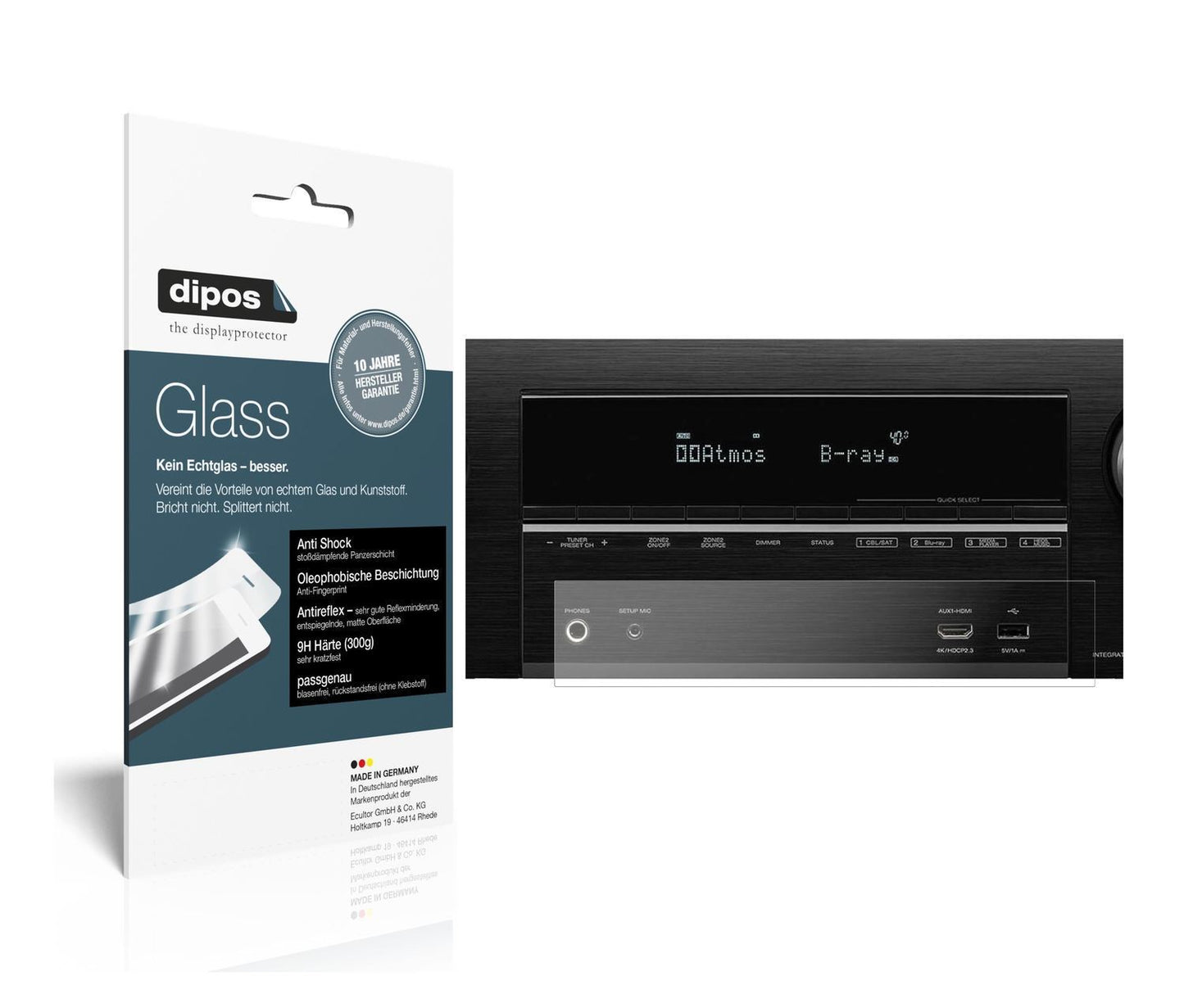 1x 9H Schutzfolie matt für Denon AVR-X3600H Panzer (1)