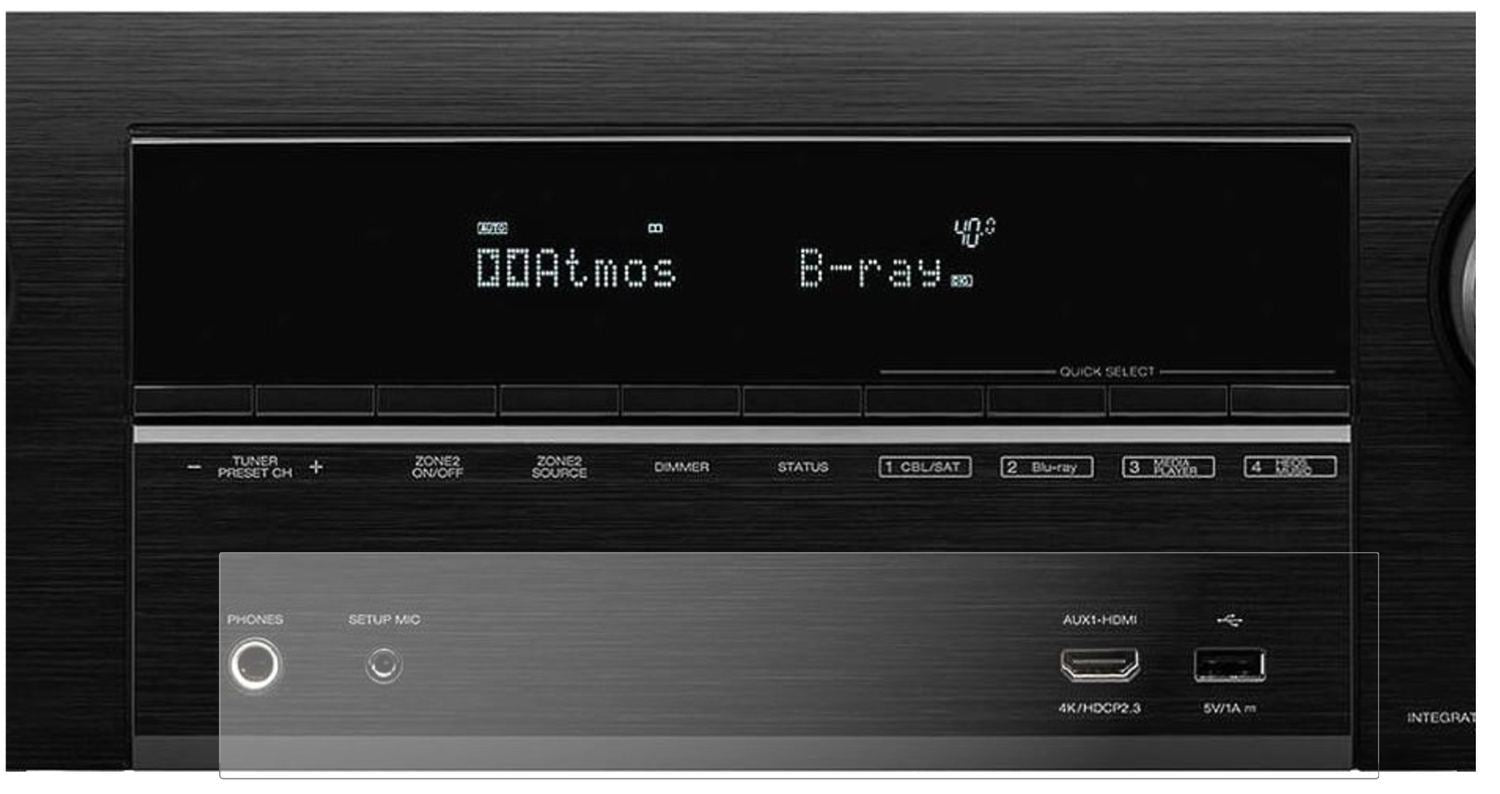 2x 9H Schutzfolie matt für Denon AVR-X3600H Panzer (2)