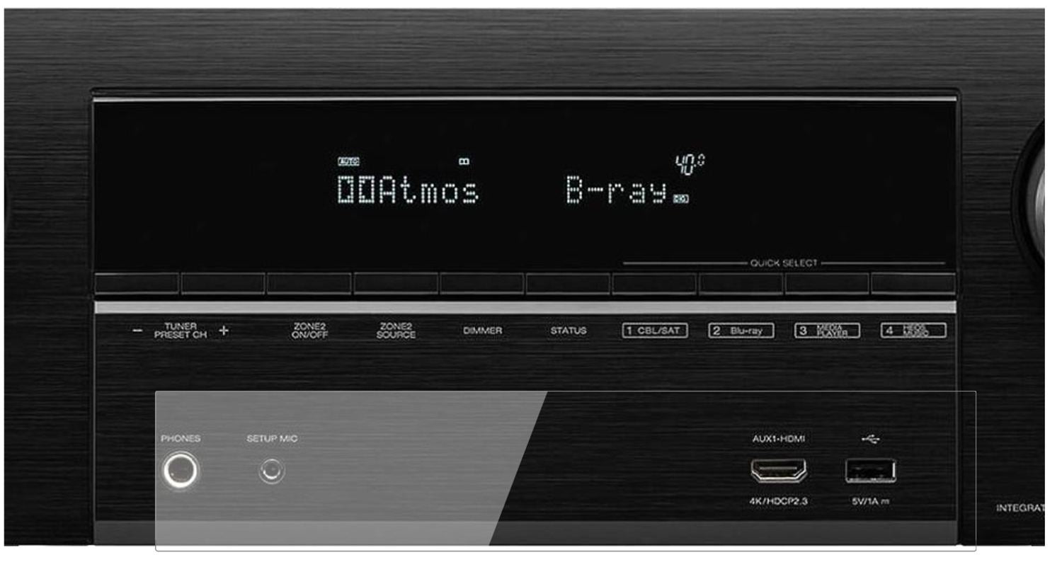 2x 9H Schutzfolie für Denon AVR-X3600H Panzerfolie (2)