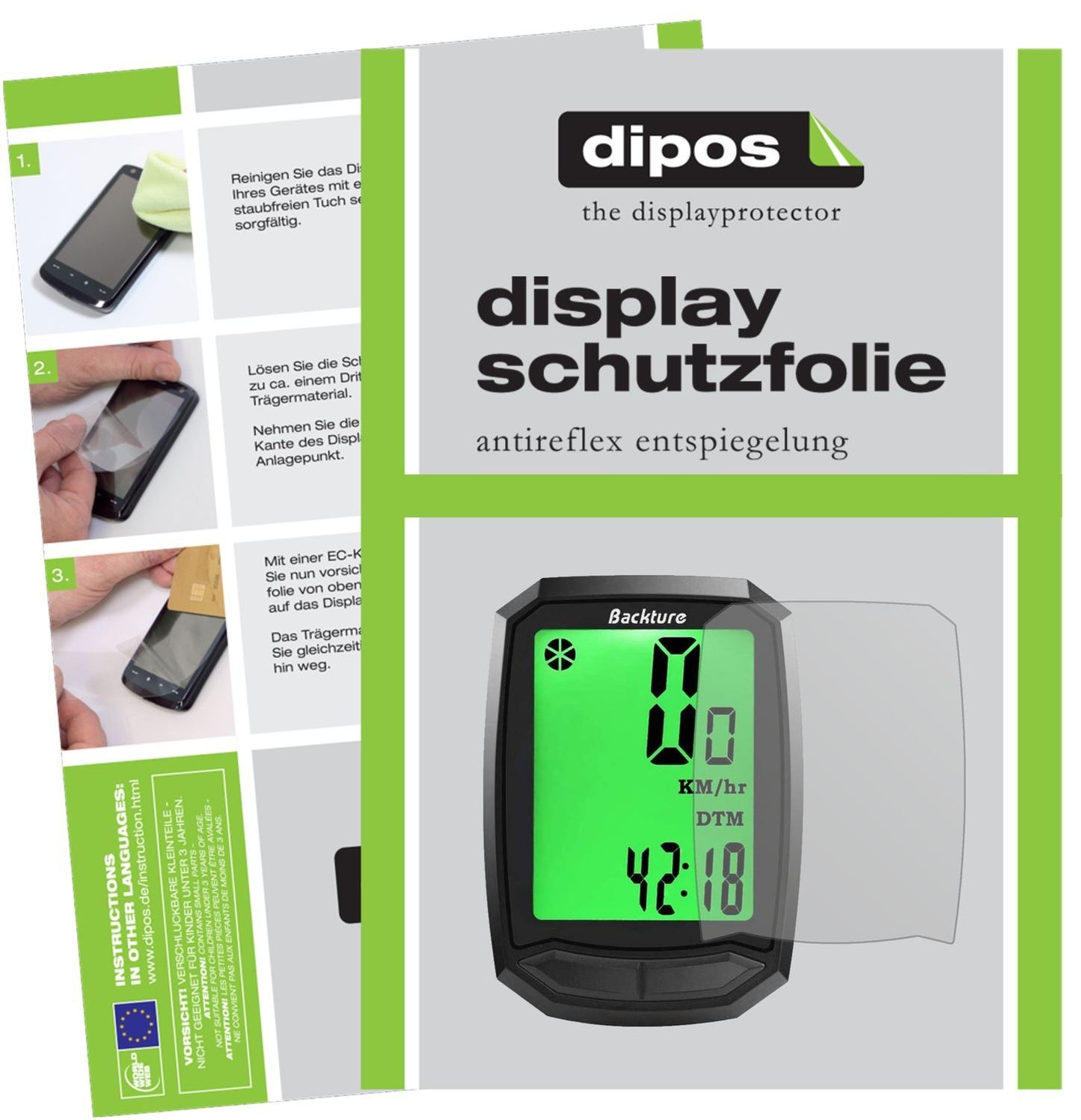 6x Schutzfolie matt für Backture Realtime Speed Tr (1)