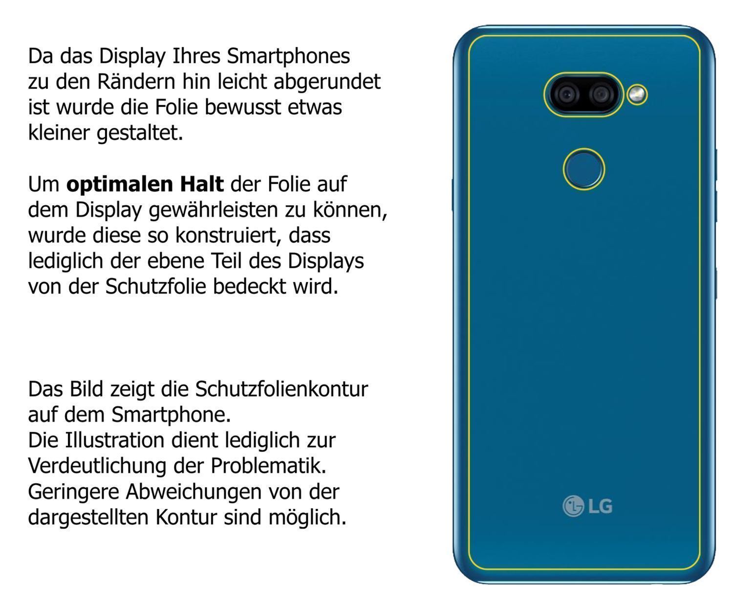 1x Schutzfolie matt für LG K40s Rückseite Display- (6)