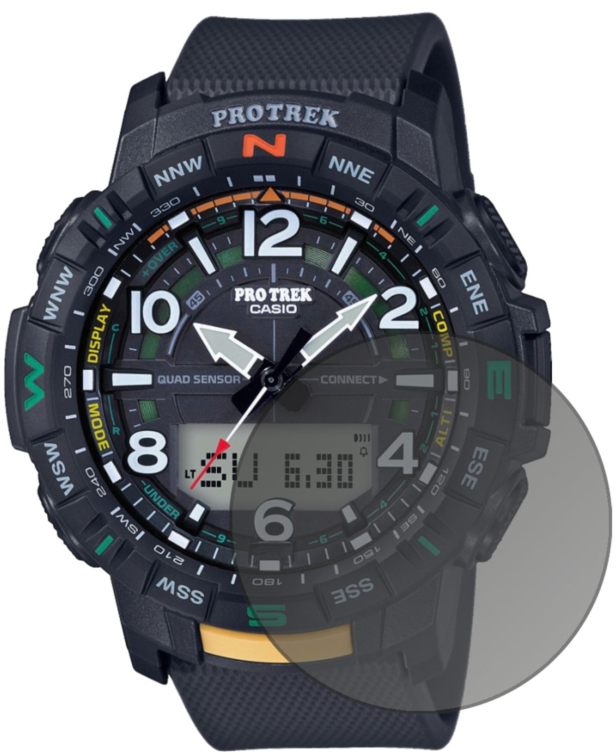 Blickschutzfolie für Casio PRT-B50 Pro Trek matt S (2)