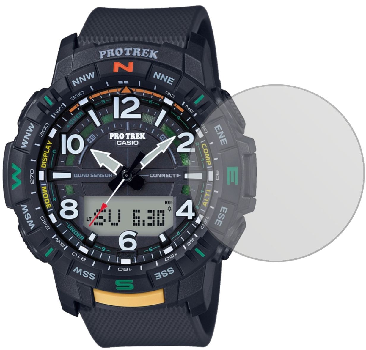 6x Schutzfolie matt für Casio PRT-B50 Pro Trek Dis (2)