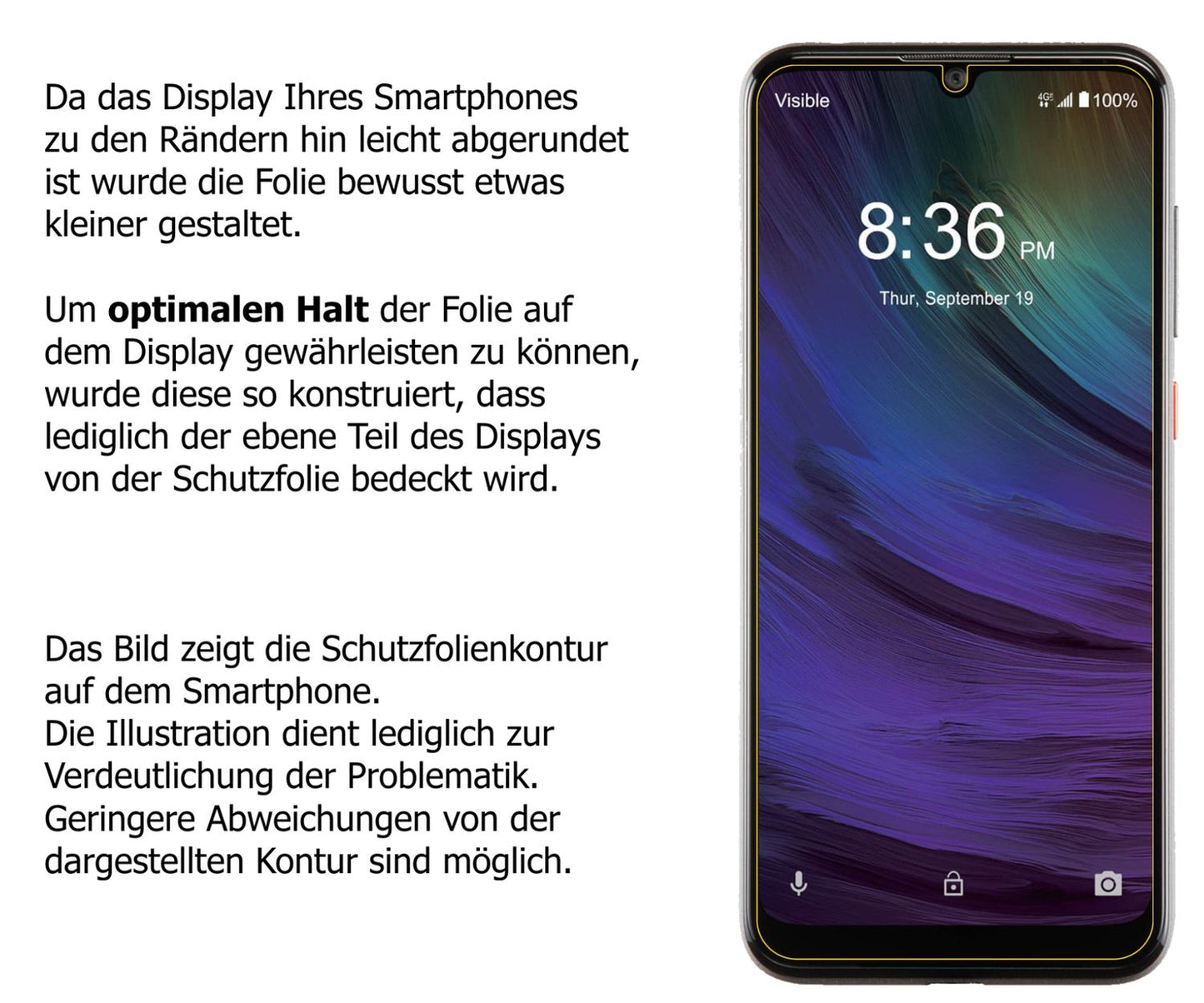 1x 9H Schutzfolie für ZTE Blade A7 Prime Panzerfol (3)