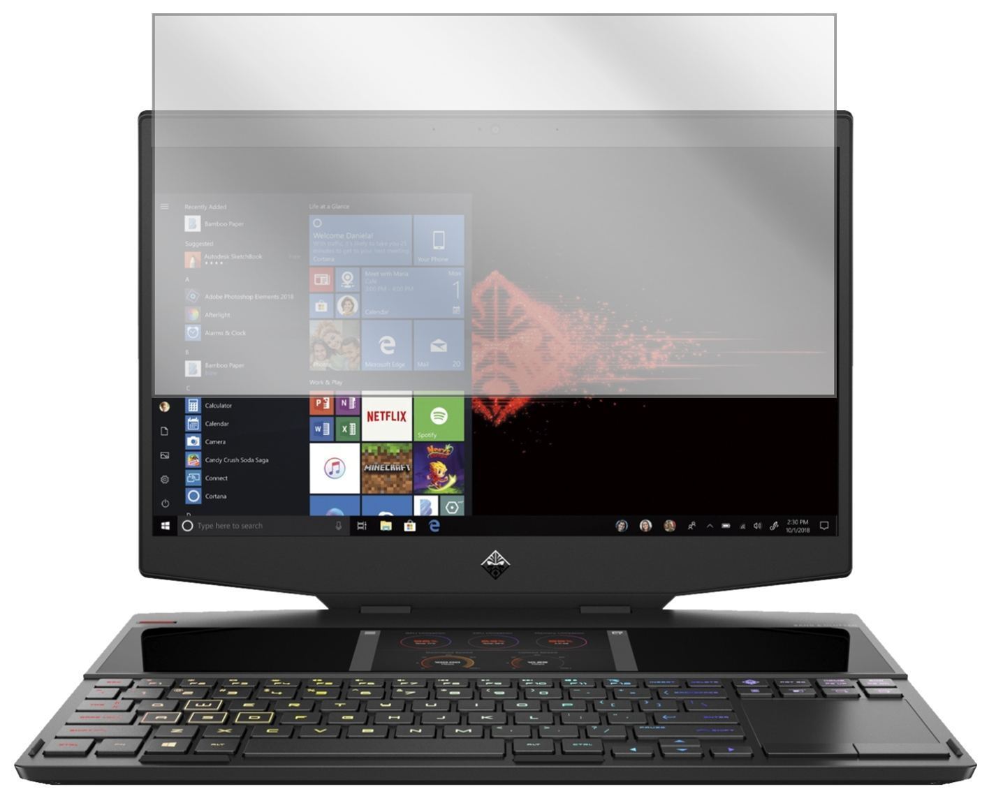 1x Schutzfolie klar für HP Omen X 2S Display-Schut (2)