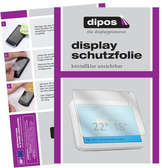 2x Schutzfolie klar für Amazn Echos Show 8 Display (1)