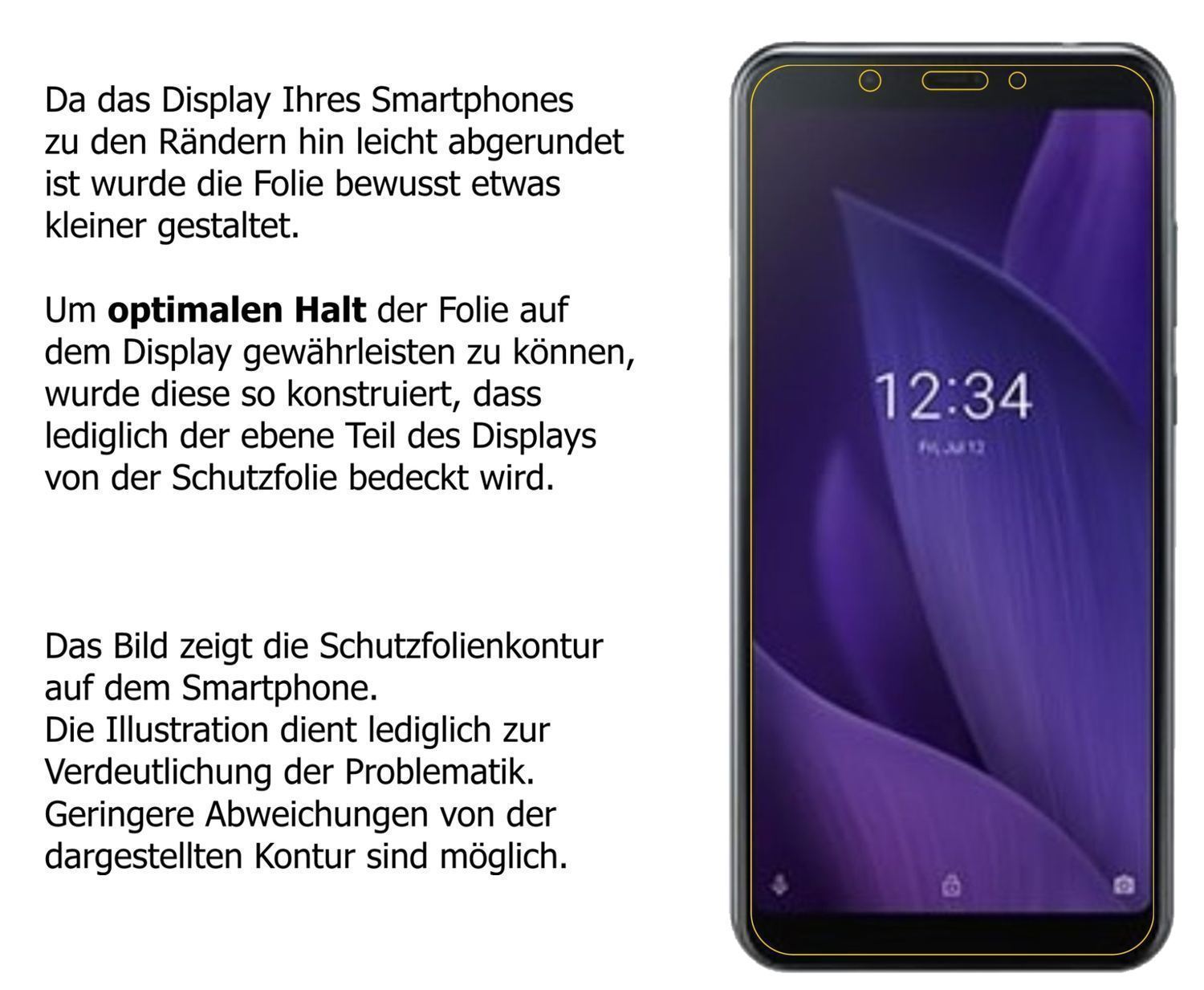 2x 9H Schutzfolie für Sharp Aquos V Panzerfolie (3)