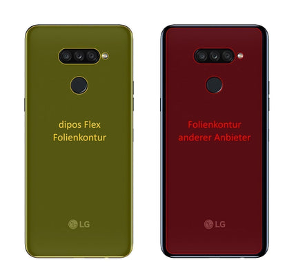 2x 3D Full Cover Schutzfolie für LG K50S Rückseite (2)