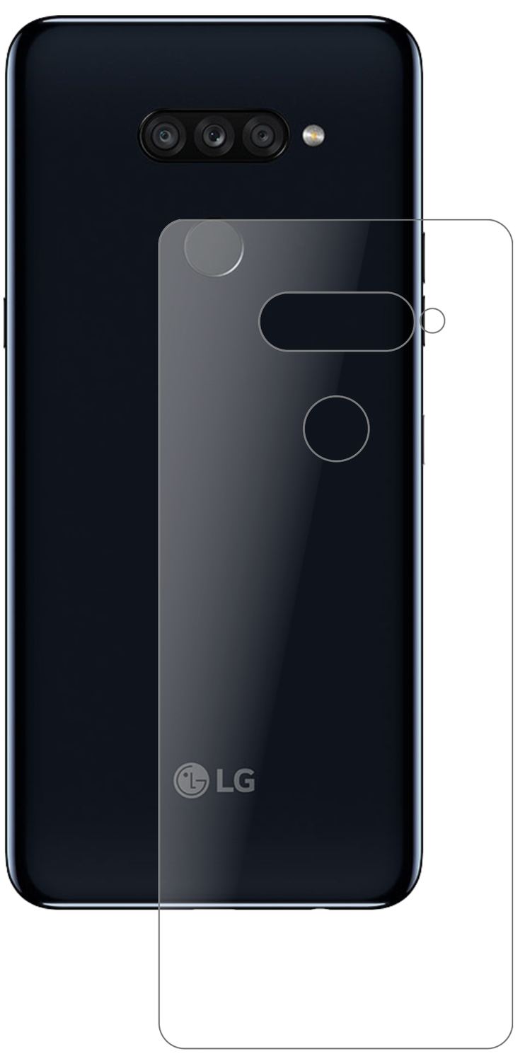 2x 9H Schutzfolie matt für LG K50S Rückseite Panze (2)