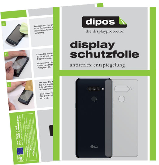 6x Schutzfolie matt für LG K50S Rückseite Display- (1)