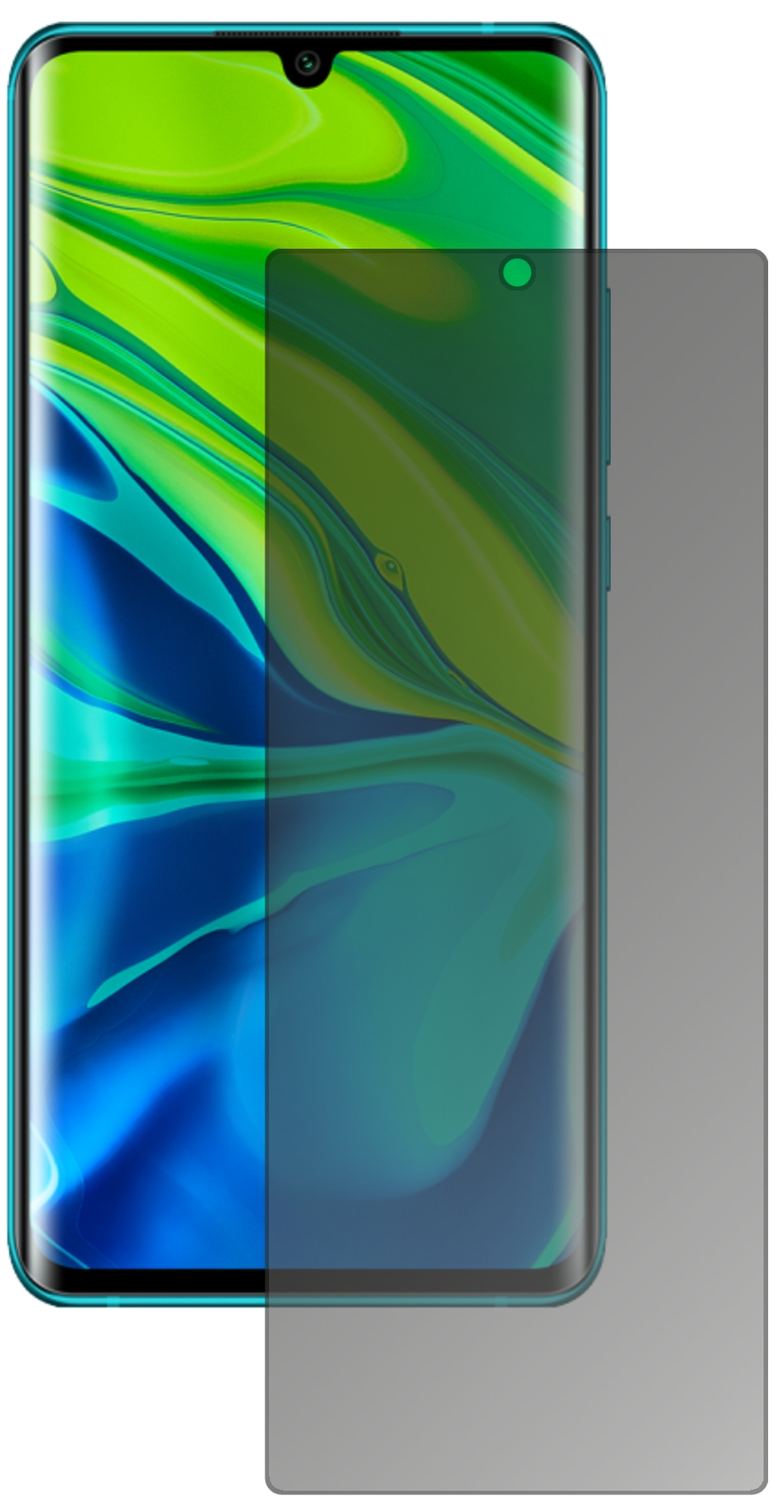 Blickschutzfolie für Xiaomi Mi Note 10 matt Schutz (2)