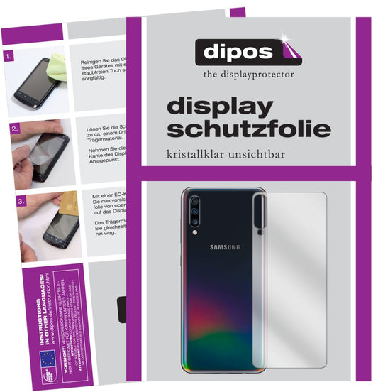 6x Schutzfolie klar für Samsung Galaxy A70s Rückse (1)