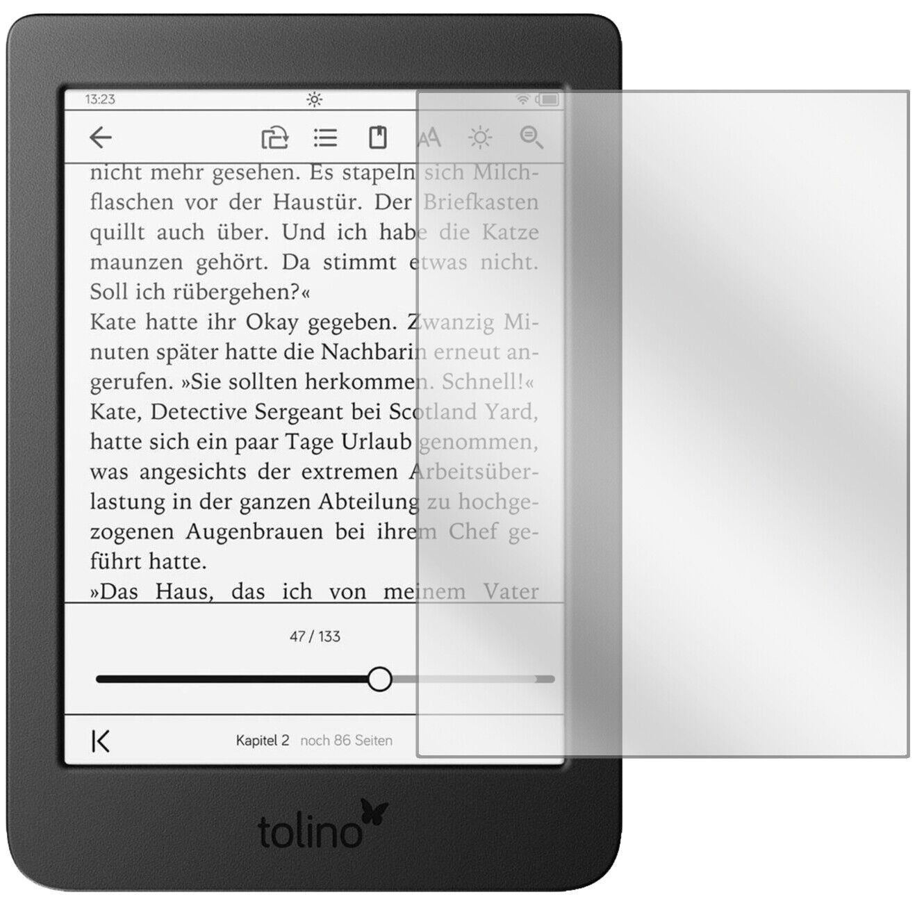 1x Schutzfolie klar für Tolino Page 2 Display-Schu (2)