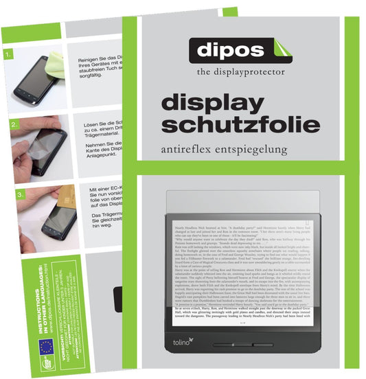 2x Schutzfolie matt für Tolino Vision 5 Display-Sc (1)