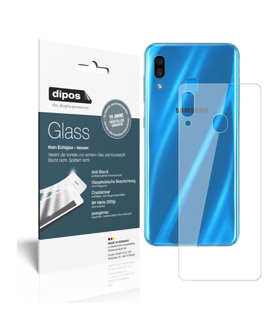2x 9H Schutzfolie für Samsung Galaxy A30s Rückseit (1)