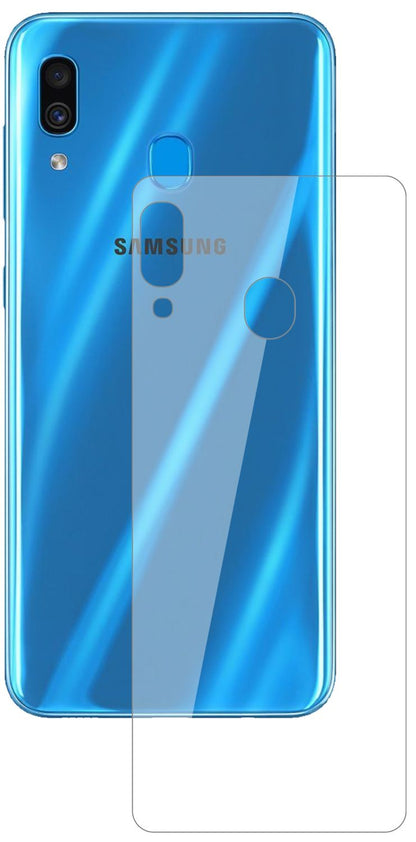 2x 9H Schutzfolie für Samsung Galaxy A30s Rückseit (2)