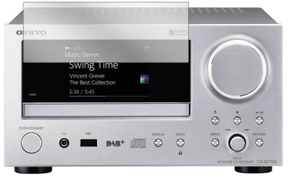 1x Schutzfolie klar für Onkyo CR-N775D Display-Sch (2)