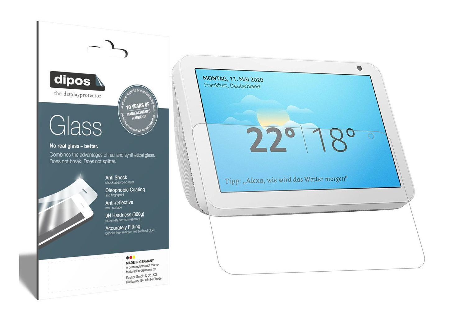 1x 9H Schutzfolie für Amazon Echo Show 8 Panzerfol (2)
