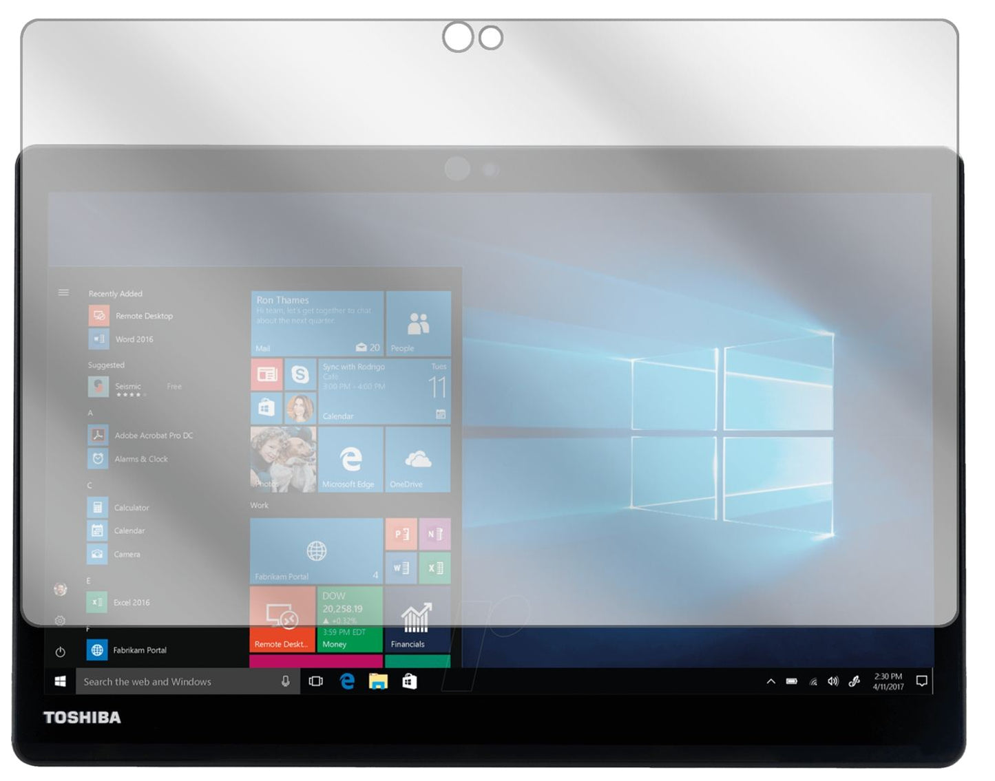 1x Schutzfolie klar für Dynabook Portege X30T-E-10 (2)