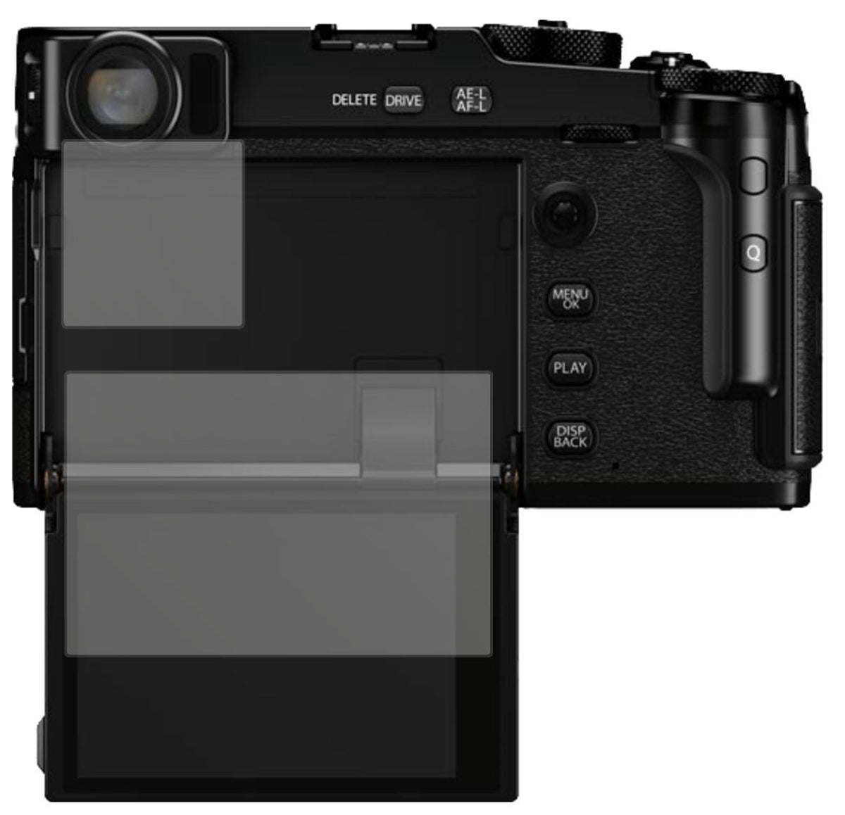 5x Schutzfolie matt für Fujifilm X-Pro3 Display-Sc (2)