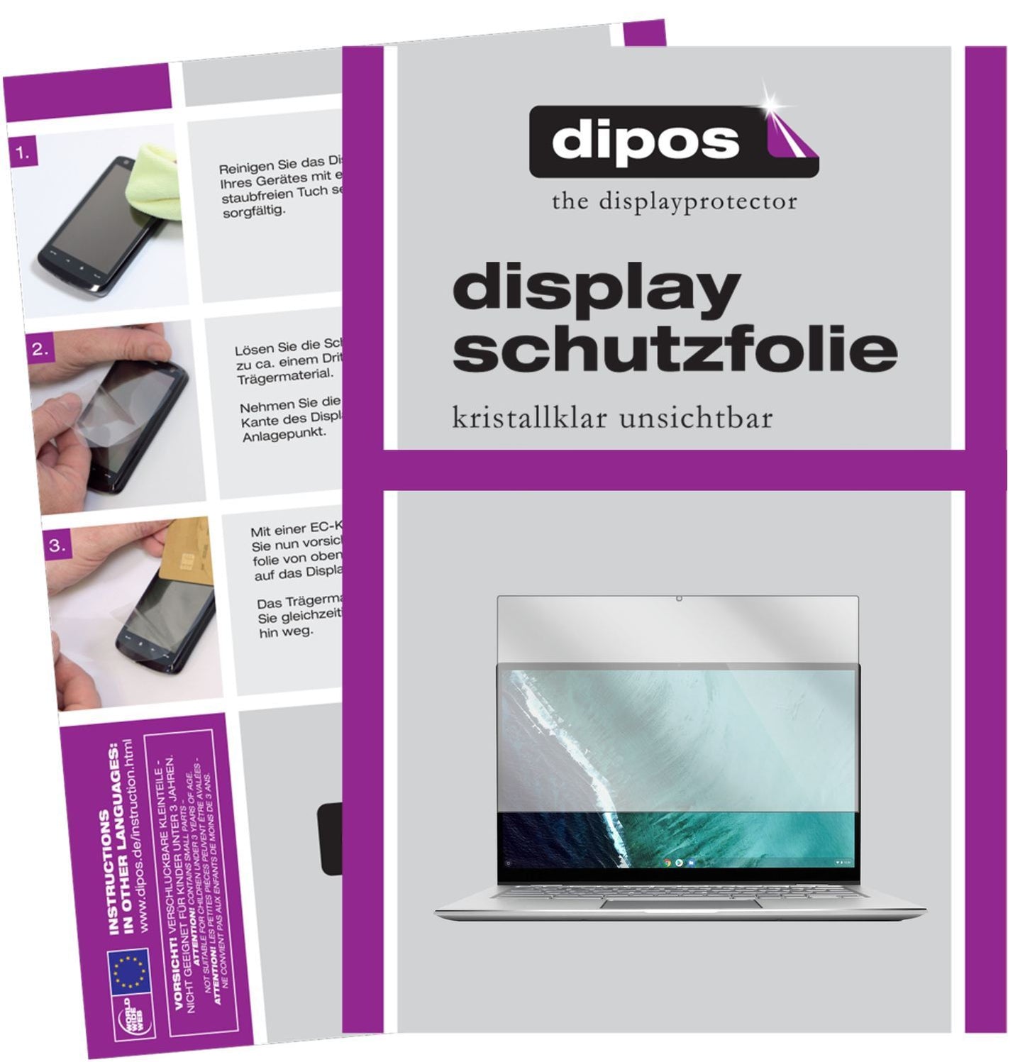 1x Schutzfolie klar für Asus Chromebook Flip C434T (1)