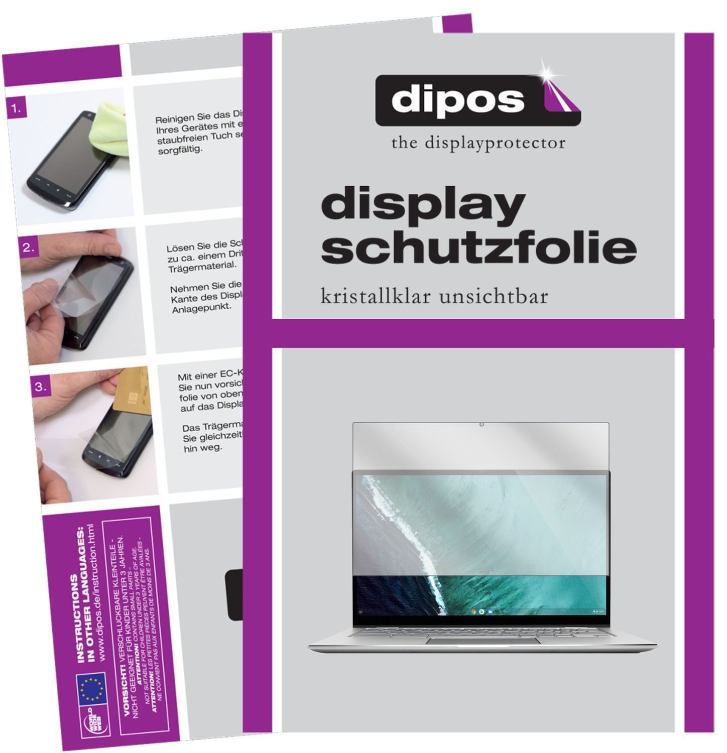 1x Schutzfolie klar für Asus Chromebook Flip C434T (1)