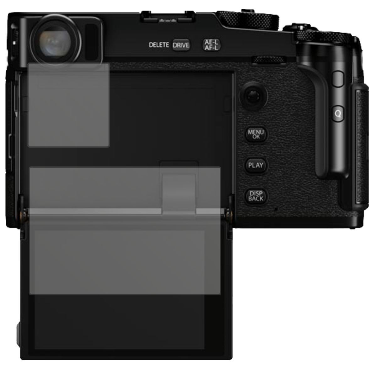 2x Schutzfolie matt für Fujifilm X-Pro3 Display-Sc (2)