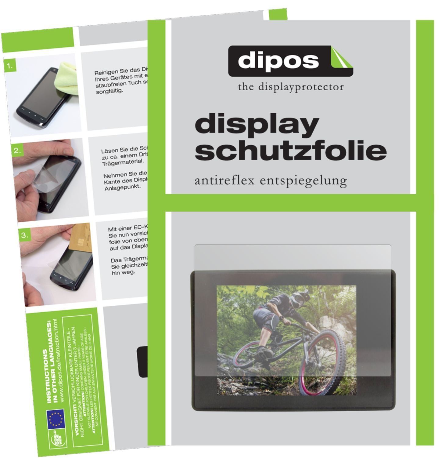 5x Schutzfolie matt für Easypix GoXtreme Black Haw (1)