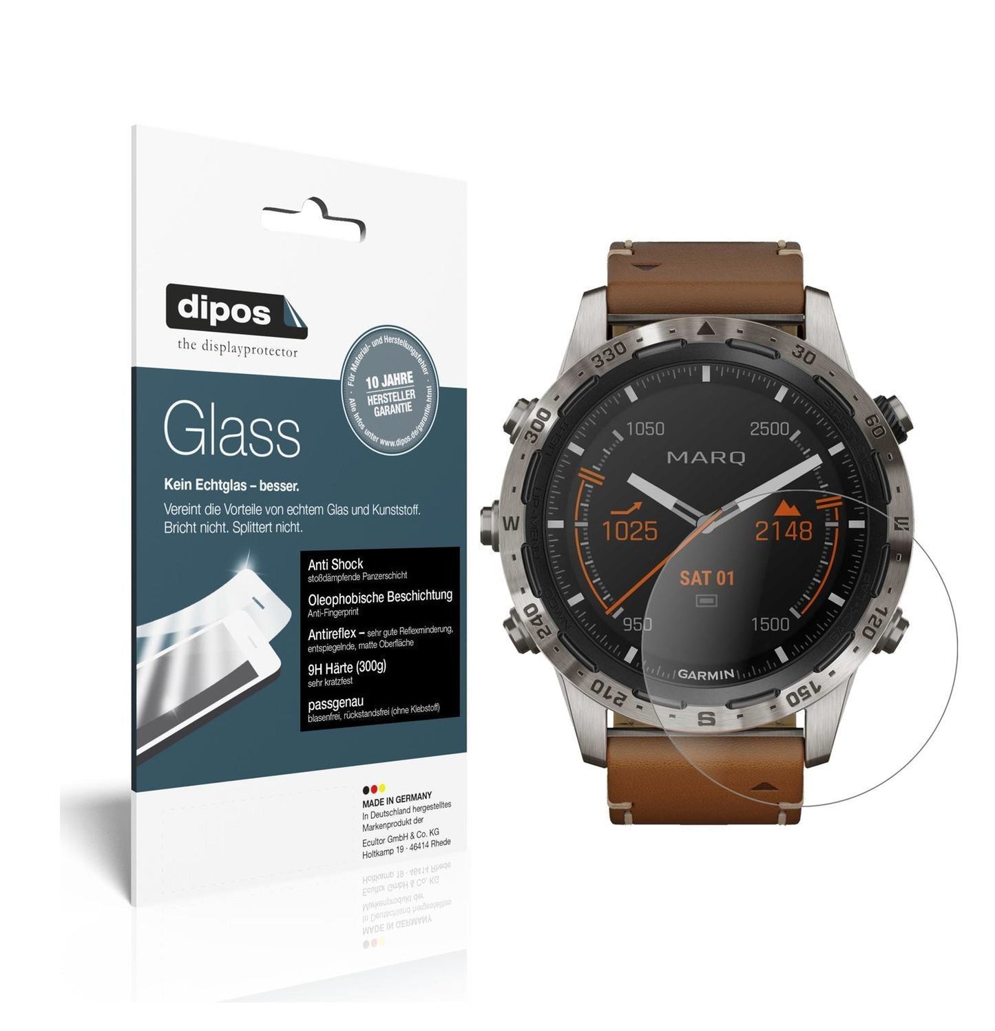 1x 9H Schutzfolie matt für Garmin MARQ Adventurer  (1)