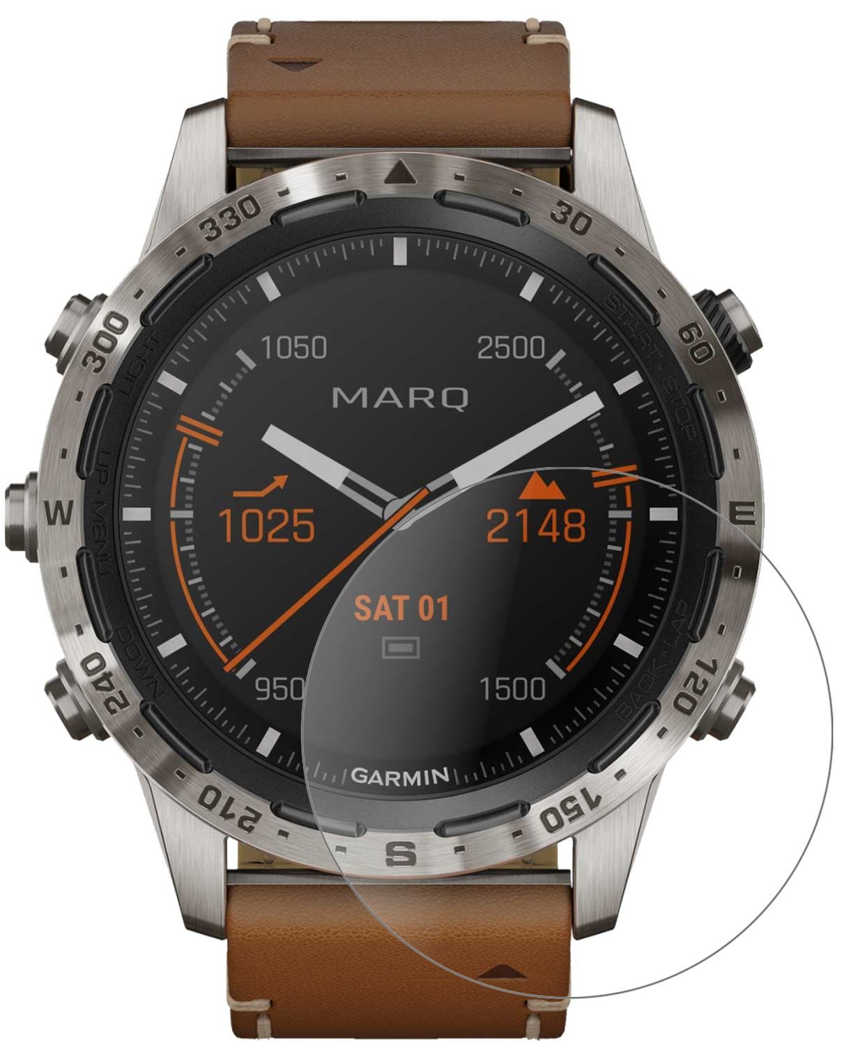 1x 9H Schutzfolie matt für Garmin MARQ Adventurer  (2)