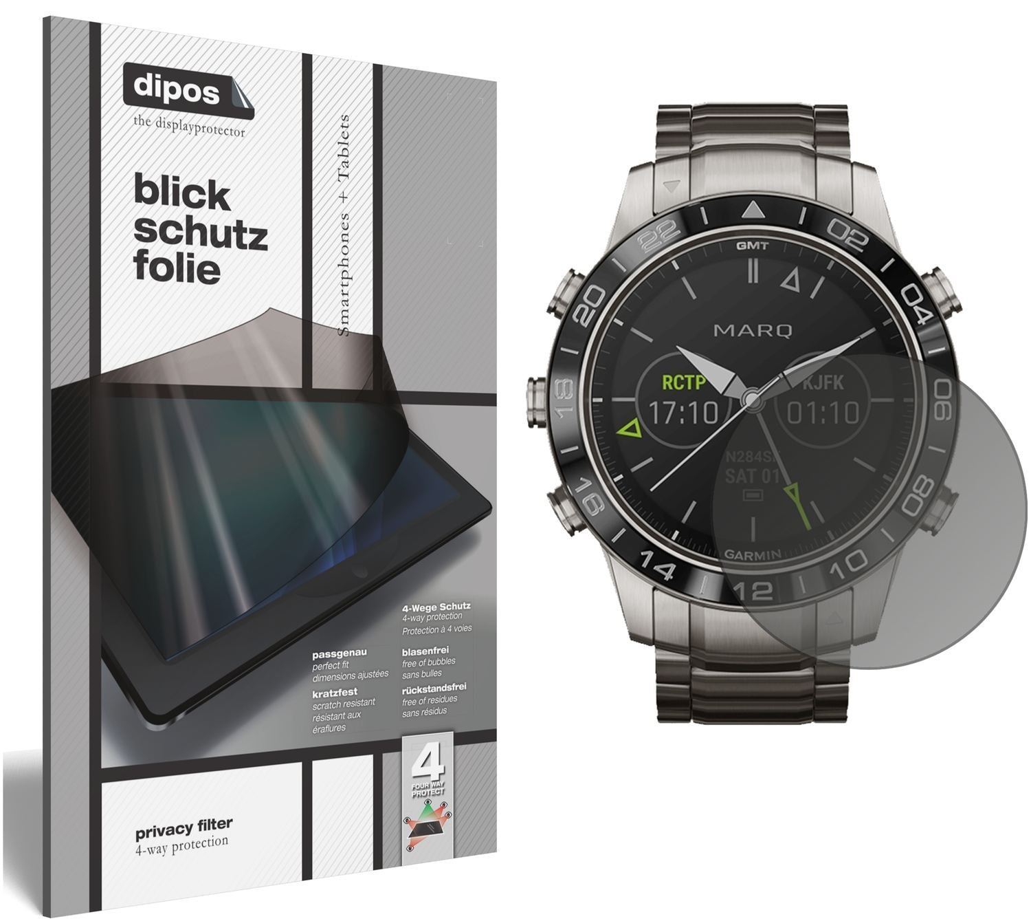 Blickschutzfolie für Garmin MARQ Aviator matt Schu (1)
