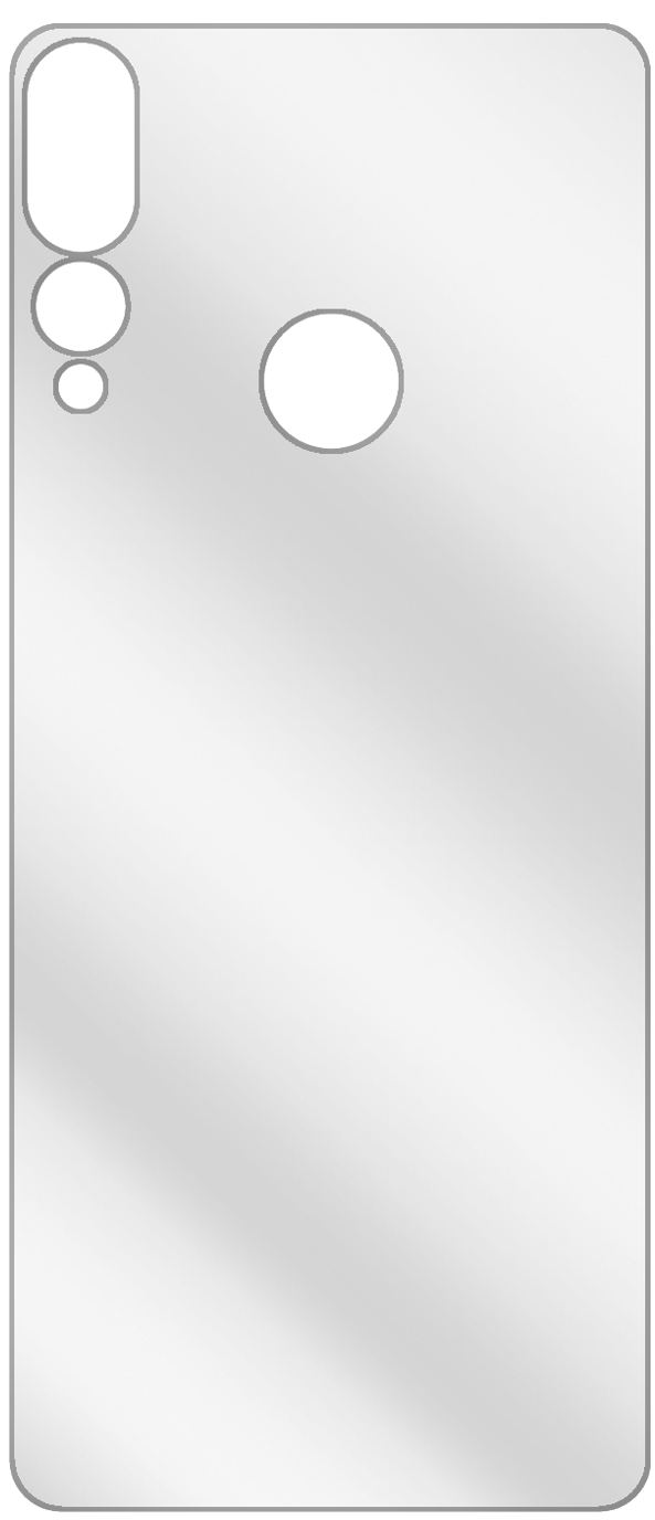 1x Schutzfolie klar für HTC Desire 19 Plus Rücksei (3)
