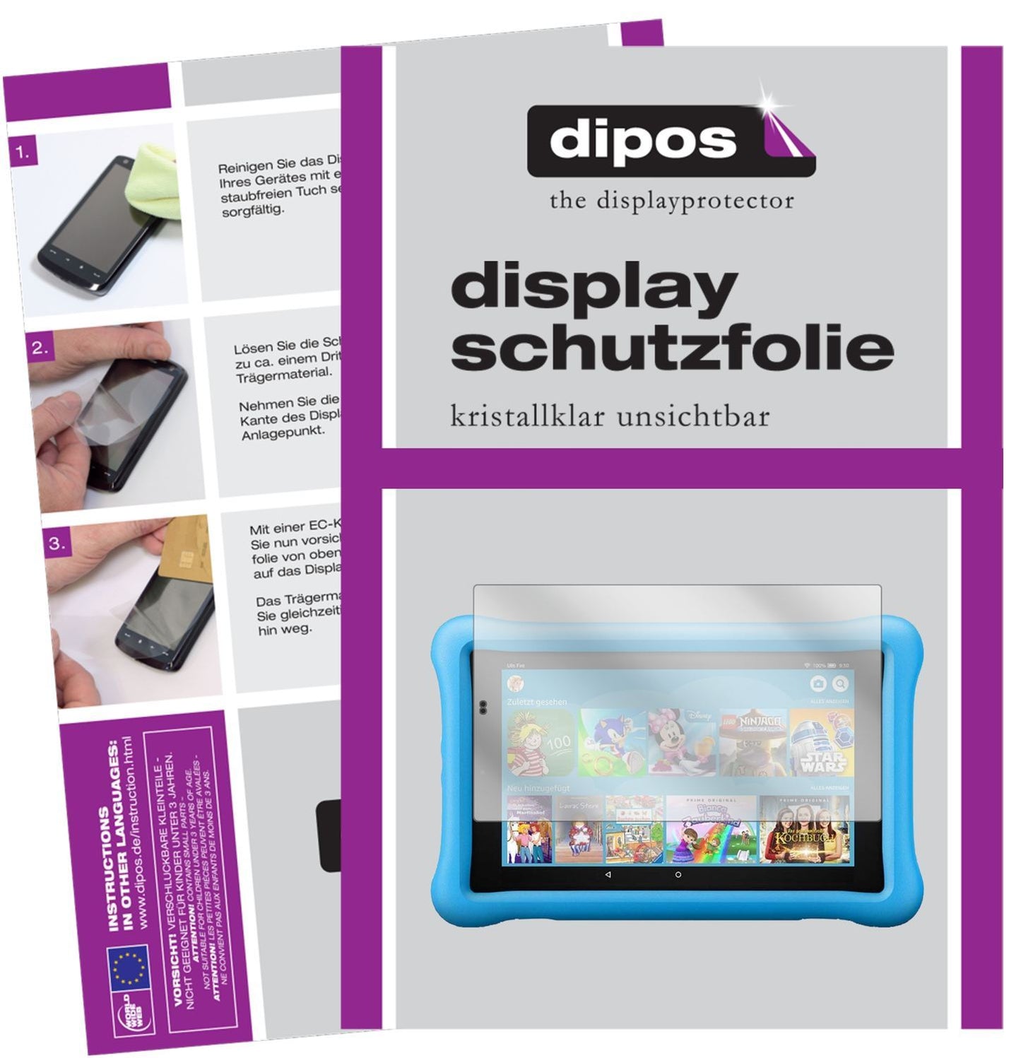 1x Schutzfolie klar für Amazon Fire HD 10 Kids (20 (1)
