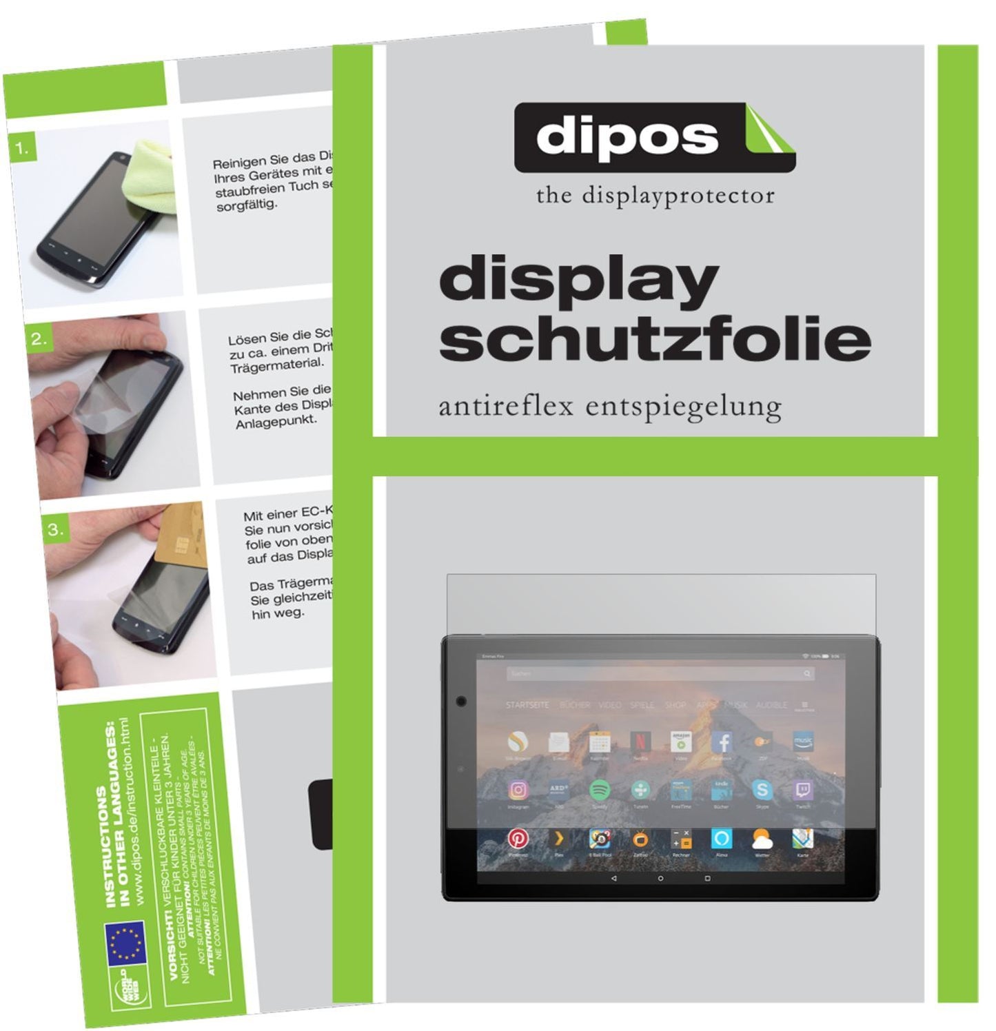 2x Schutzfolie matt für Amazon Fire HD 10 (2019) D (1)