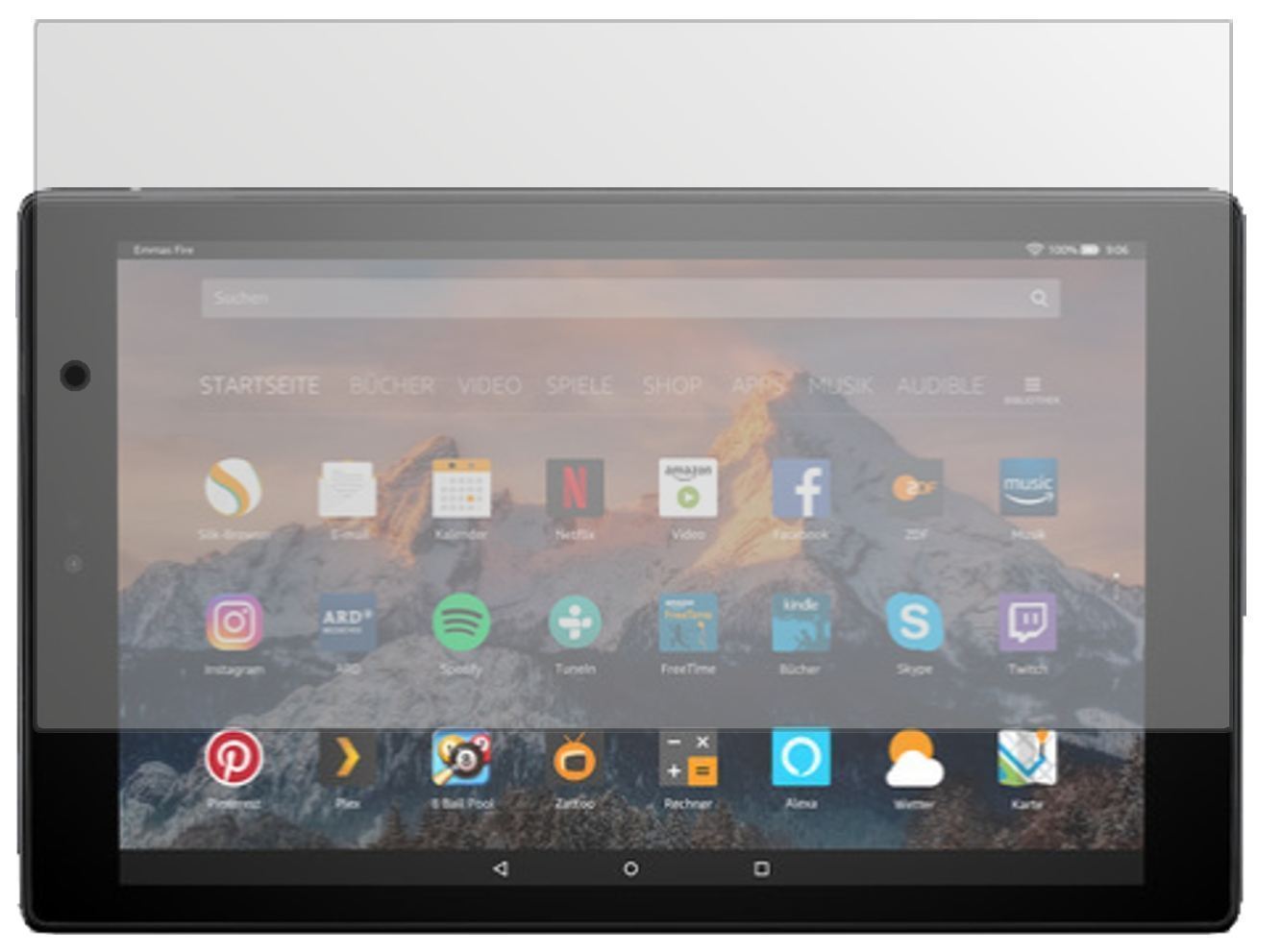 2x Schutzfolie matt für Amazon Fire HD 10 (2019) D (2)