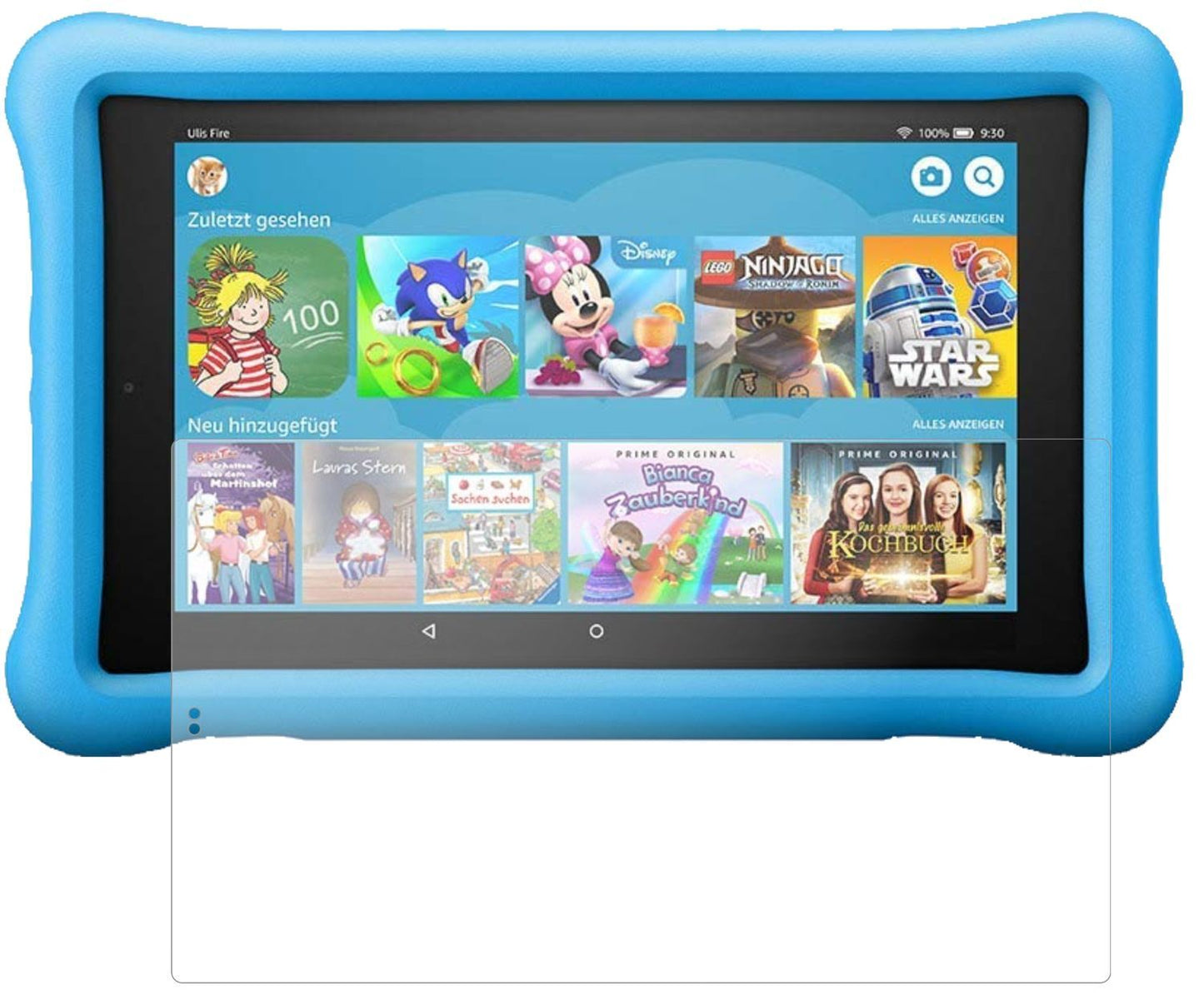 2x 9H Schutzfolie matt für Amazon Fire HD 10 Kids  (2)