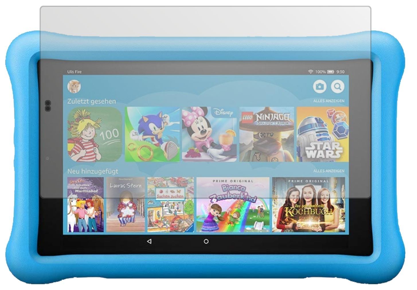 2x Schutzfolie matt für Amazon Fire HD 10 Kids (20 (2)