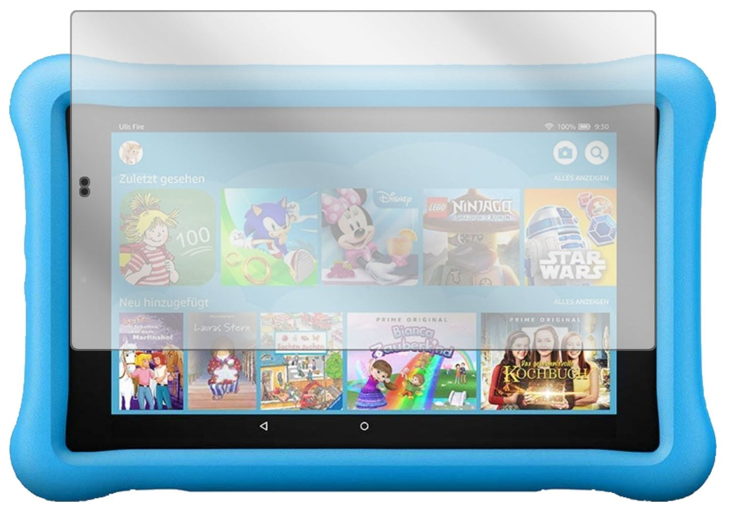 2x Schutzfolie klar für Amazon Fire HD 10 Kids (20 (2)