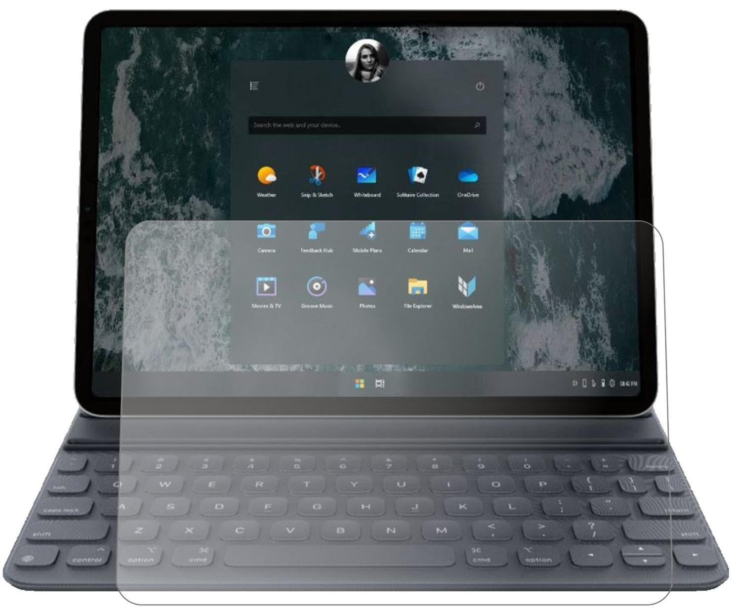 1x 9H Schutzfolie matt für Microsoft Surface Pro 7 (2)