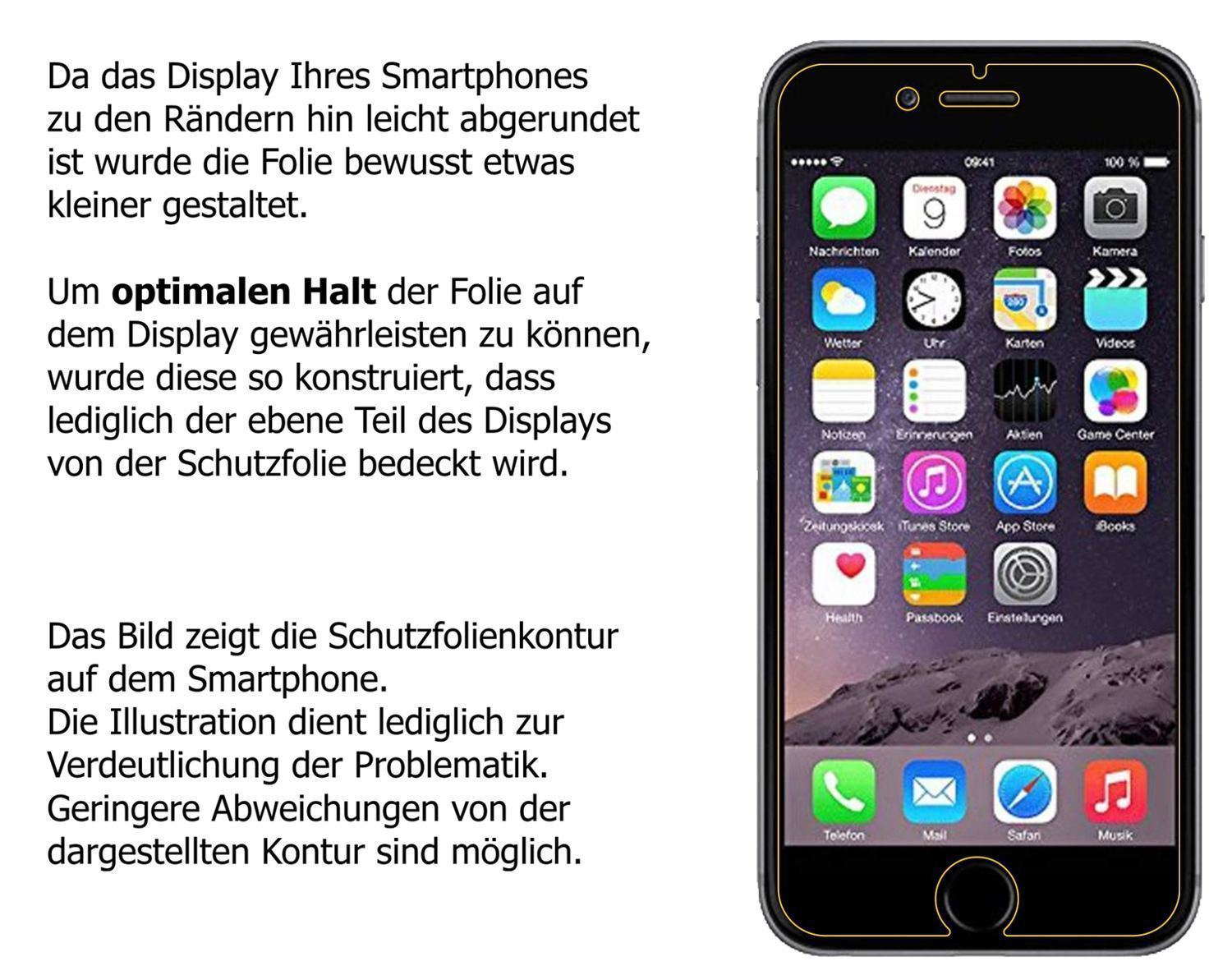 1x 9H Schutzfolie für Apple iPhone 6 / 6S / 7 Panz (3)