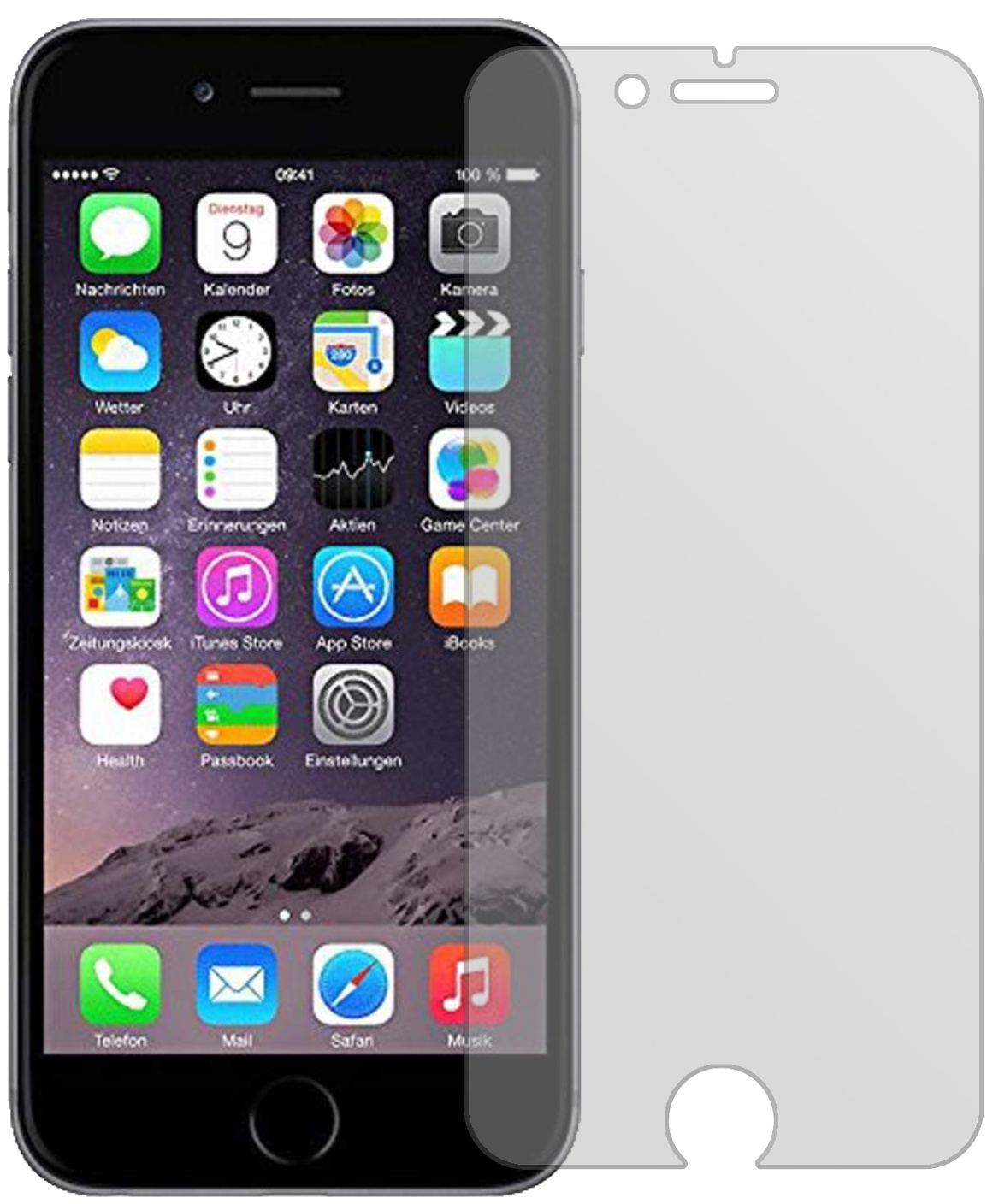 5x Schutzfolie matt für Apple iPhone 6 / 6S / 7 Di (2)