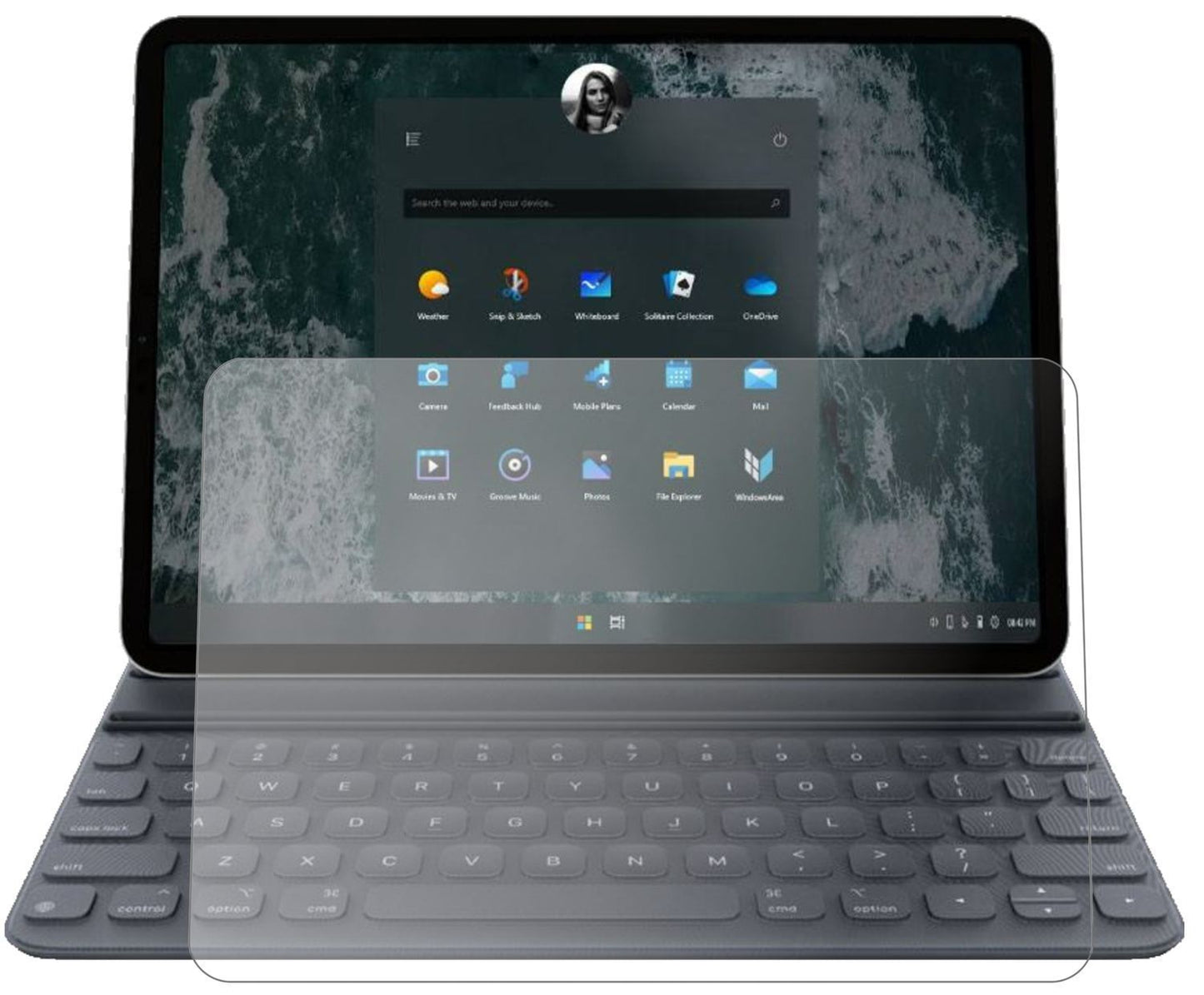 2x 9H Schutzfolie matt für Microsoft Surface Pro 7 (2)