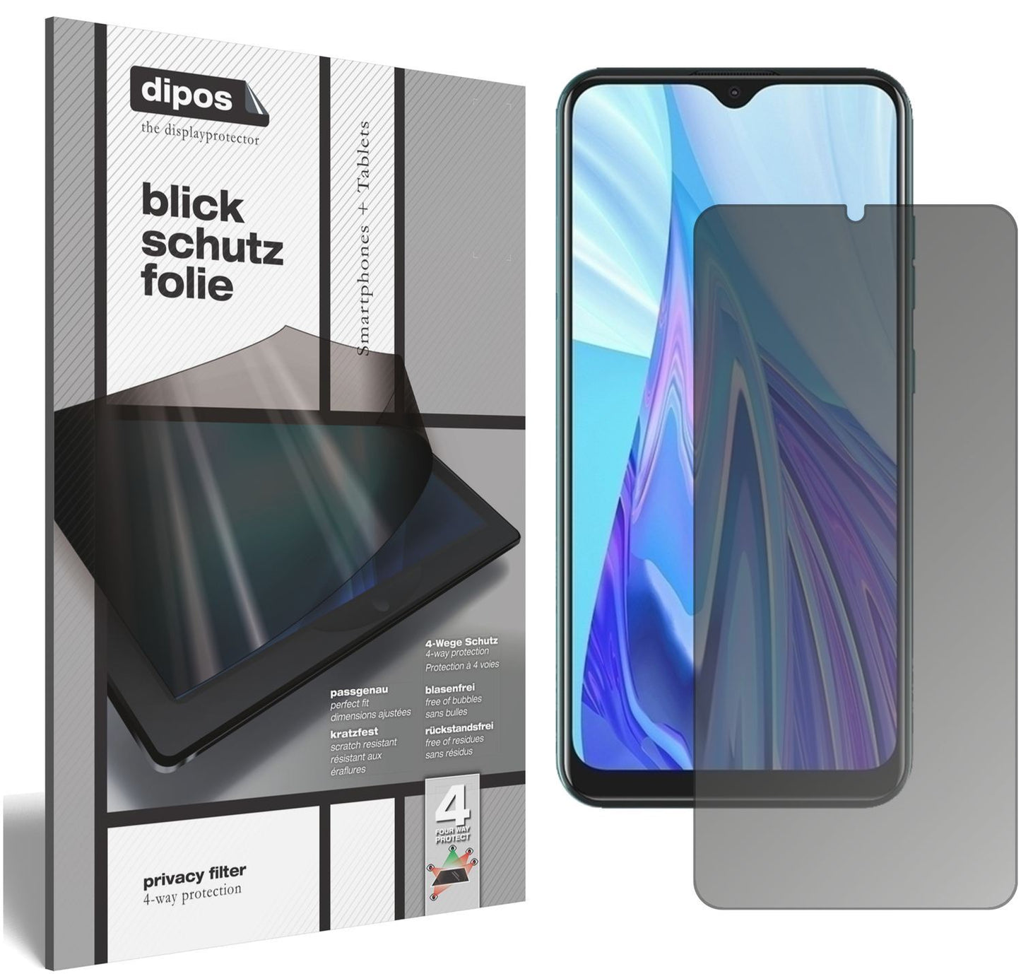 Blickschutzfolie für Hisense F30s matt Schutzfolie (1)