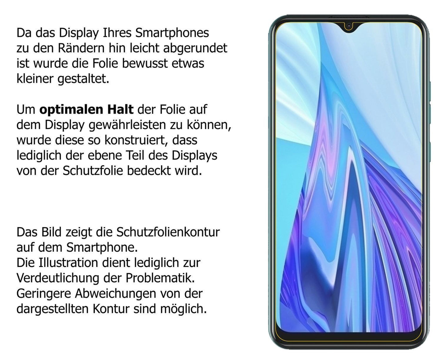 Blickschutzfolie für Hisense F30s matt Schutzfolie (5)