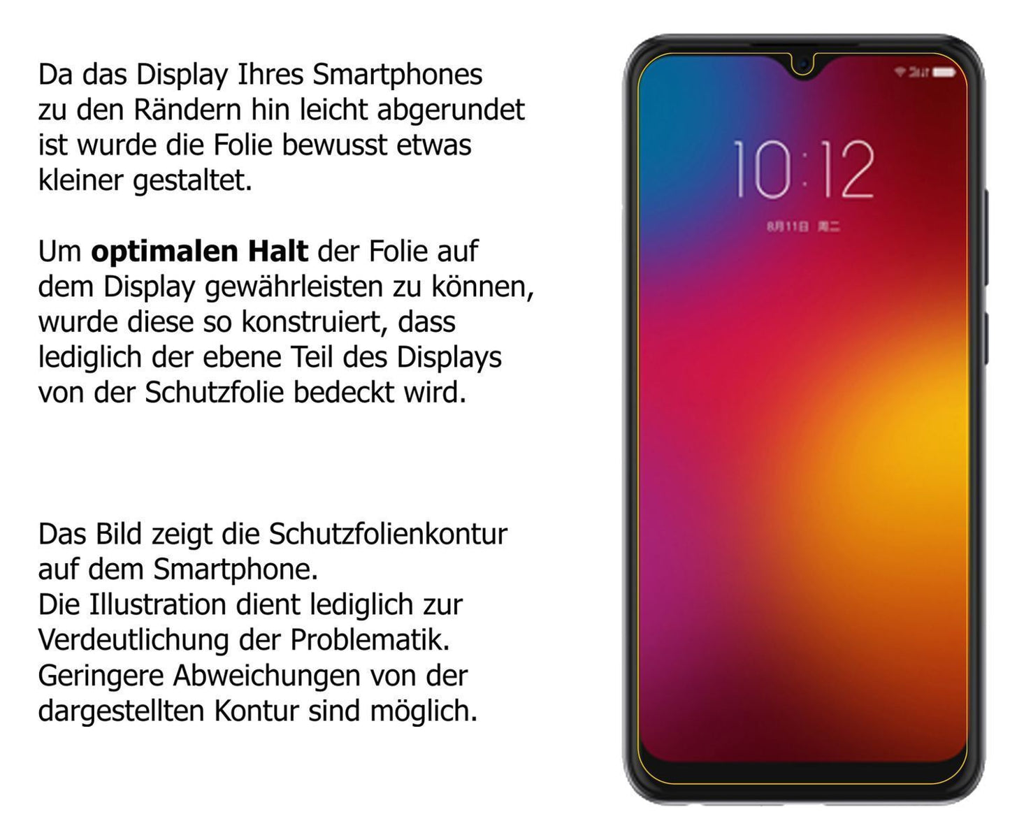 2x Schutzfolie klar für Lenovo K11 Display-Schutzf (5)