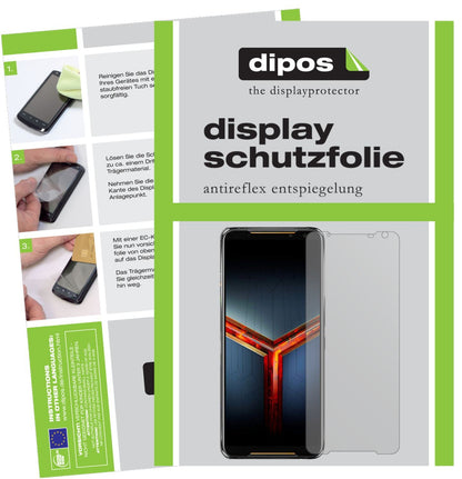 6x Schutzfolie matt für Asus ROG Phone 2 Display-S (1)